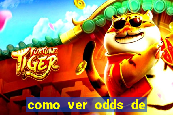 como ver odds de jogos passados